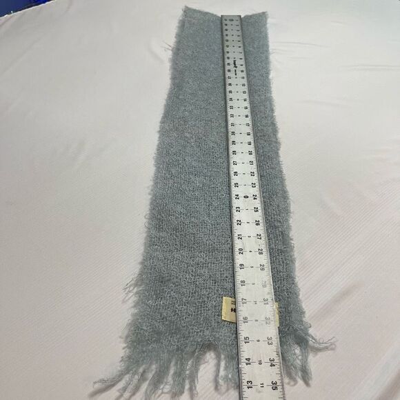 Highlands Vintage Mohair Blue Scarf - Picture 5 of 7